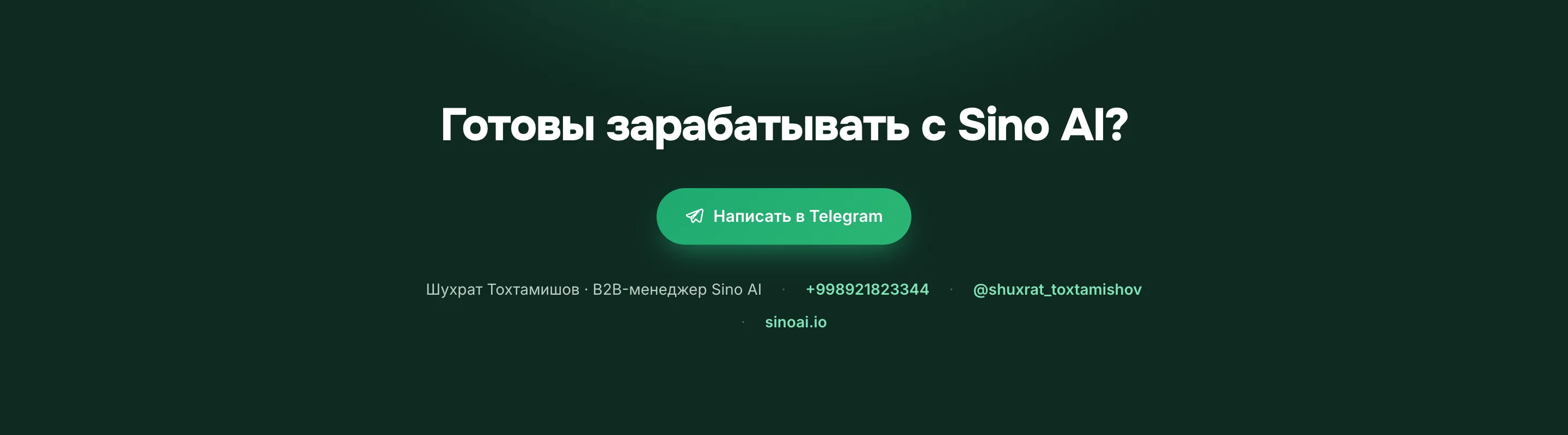 Коммерческие предложения для Sino AI — 12