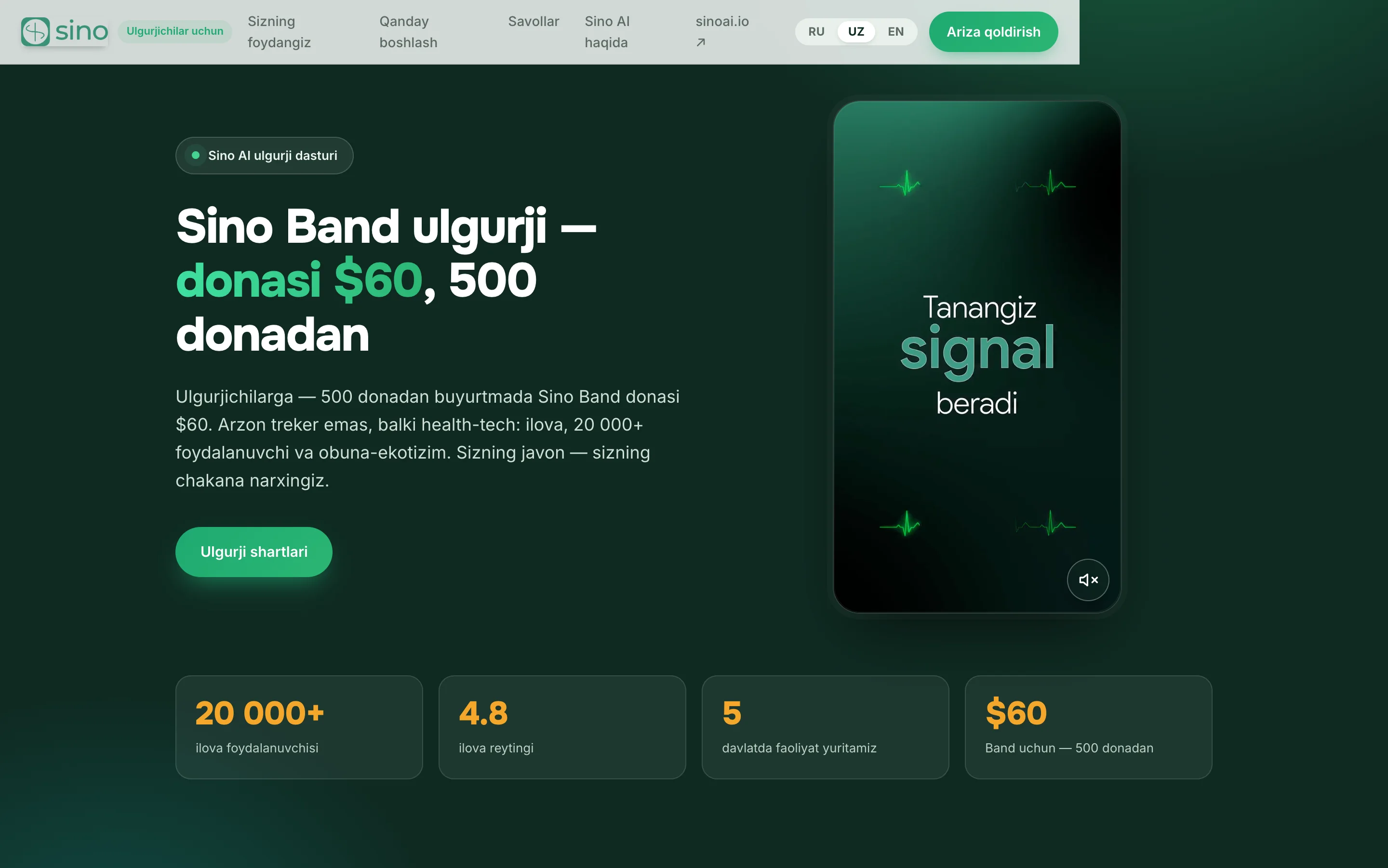 Sino AI uchun tijorat takliflari — 13